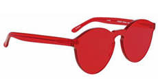 Lunettes de soleil rouges rondes Urban_Outfitters