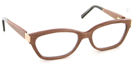Lunettes Gold-and-wood